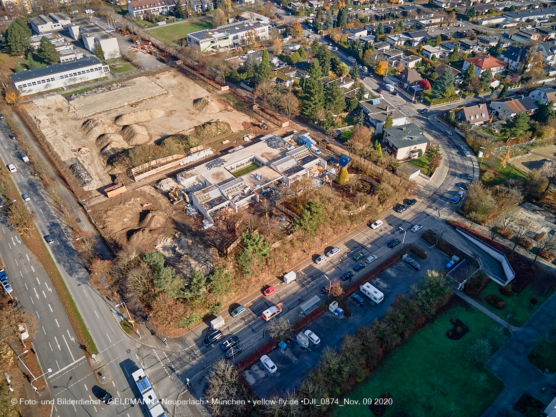 09.11.2020 - Baustelle Grundschule am Karl-Marx-Ring in Neuperlach